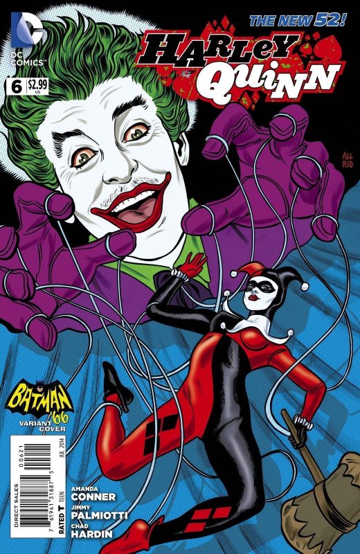 NEW DC 52 Harley Quinn #6 1:25 MICHAEL ALLRED BATMAN 66 Variant Cover! 1966