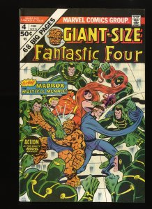 Giant-Size Fantastic Four #4 VF+ 8.5 1st Appearance Madrox!