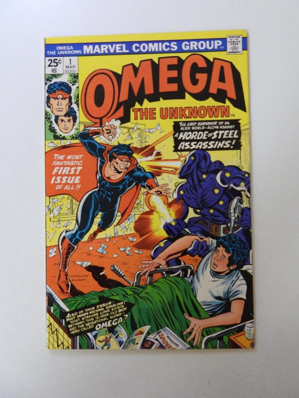 Omega the Unknown #1 (1976) MVS Intact!! Beautiful VF Condition!