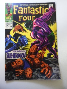 Fantastic Four #76 (1968) VG Condition moisture stains