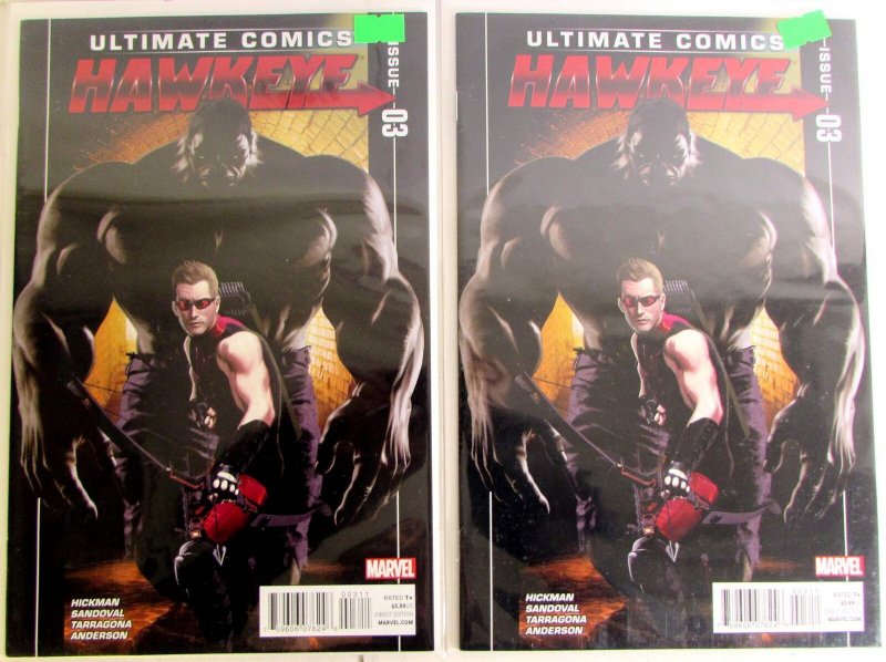 Ultimate Hawkeye Lot of 2 #3 x2 (2011) Marvel Comics 1st Print Comic Books