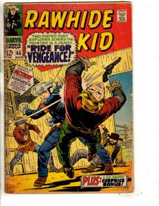 Lot Of 4 Rawhide Kid Marvel Comic Books # 63 65 68 + King Size Special # 1 RH2