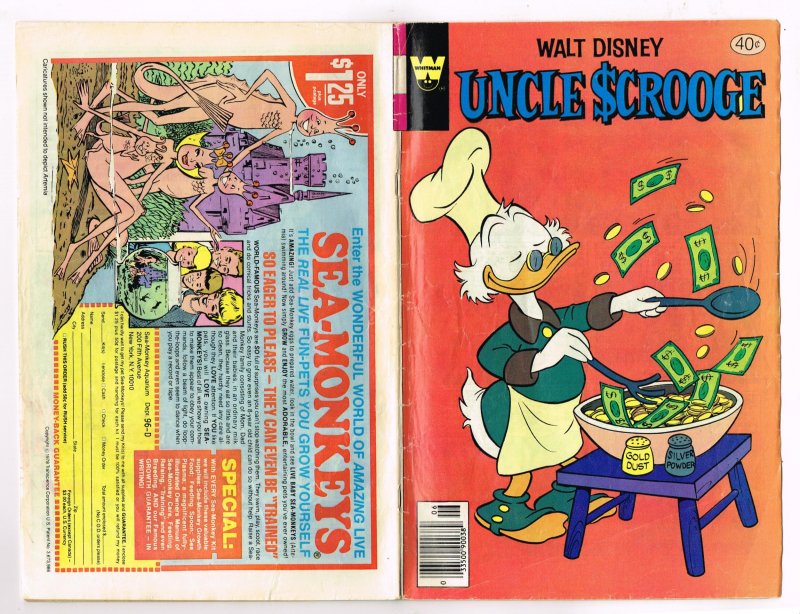 Uncle Scrooge #165 (1979)   Whitman   40cent Comic