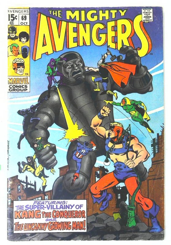 Avengers (1963 series)  #69, Fine- (Actual scan)