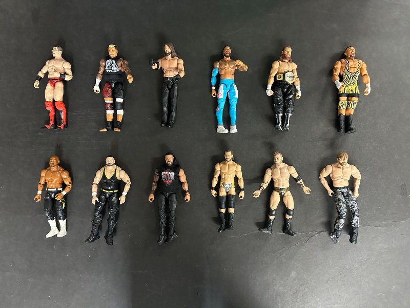WWE AEW Mattel Elite Lot of 105 With Accessories