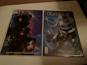 JULES VERNE'S Lighthouse Sci-Fi Shadowhawk variant 1 2 Hine Haberlin NM