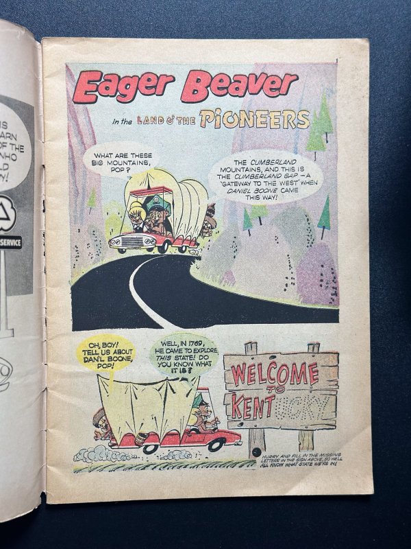 Eager Beaver - Land Of The Pioneers (1961) -Daniel Boone- VG RARE SILVER AGE
