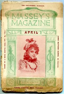 Massey's Magazine Pulp April 1897- James Matthew Barrie- Philippines VG-