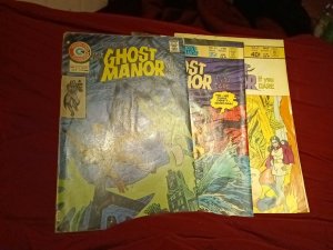 Ghost Manor 25 35 49 Ditko Art Bronze Age Horror Charlton Comics Lot Collection