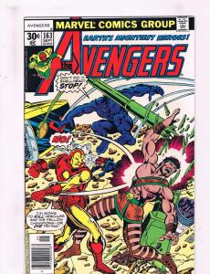 Avengers # 163 NM Marvel Comic Book Captain America Iron Man Hulk Thor AD2