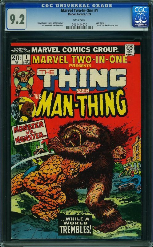 Marvel Two-in-One #1 (1974) CGC 9.2 NM-