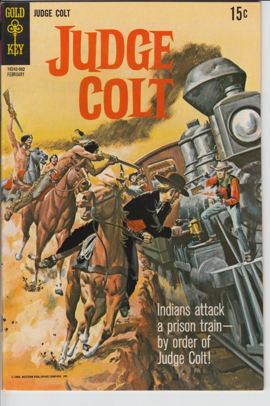 JUDGE COLT #2 (1970) Glossy VF, painted cover!