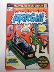 Arrgh! #5 (1975) VF- Condition!