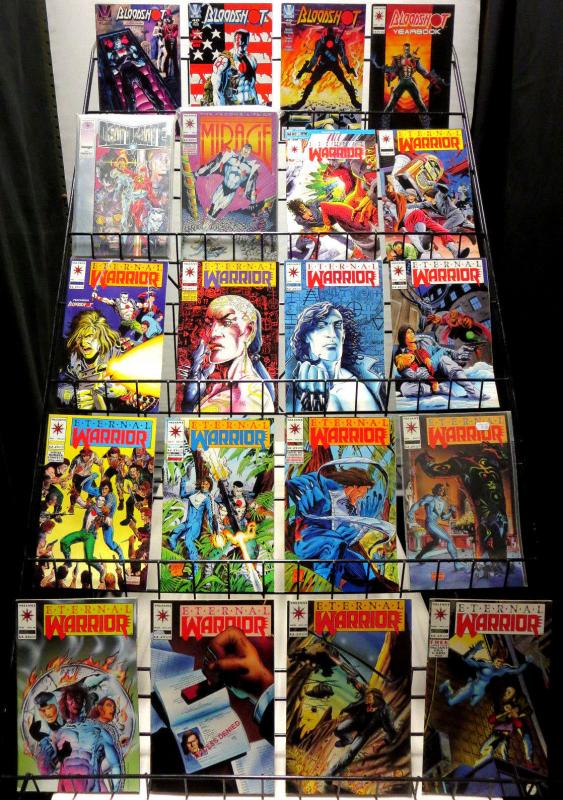 VALIANT COMICS SWB Lot of 190 comics Short White Box!! 1980s-90s F/+ Ninjak etc