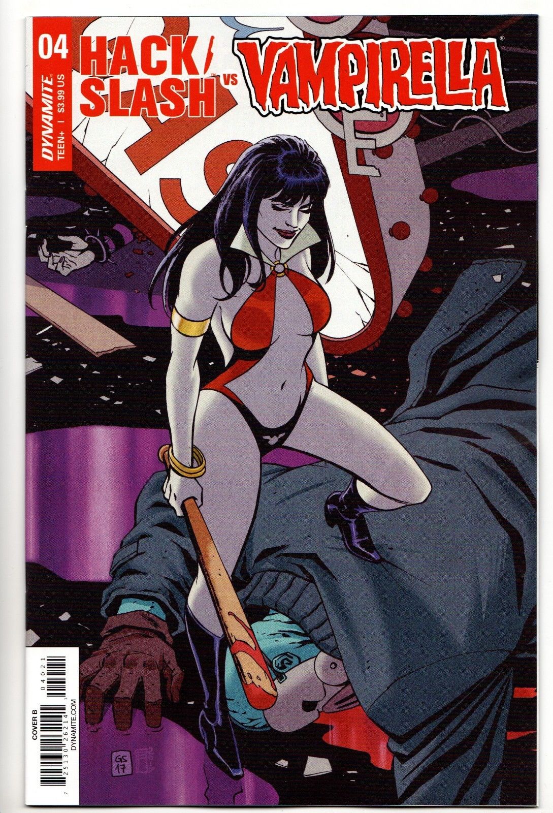 Collectibles Music Hack Slash Vampirella 2 B Cover Dynamite Vf Nm Comics Book