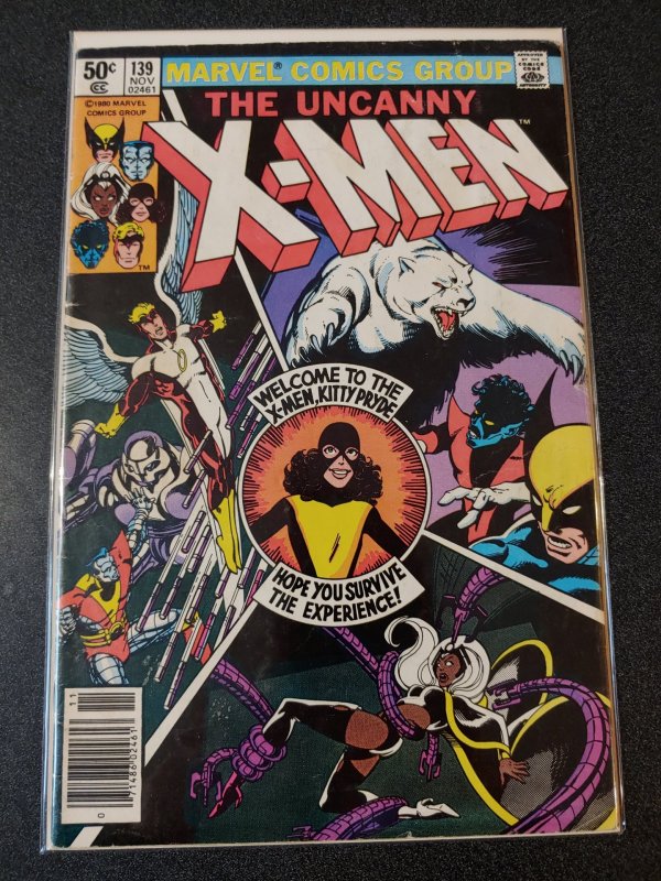 The X-Men #139 Kitty Pryde Joins X-men! Nov 1980, Marvel, 1963 Series FINE