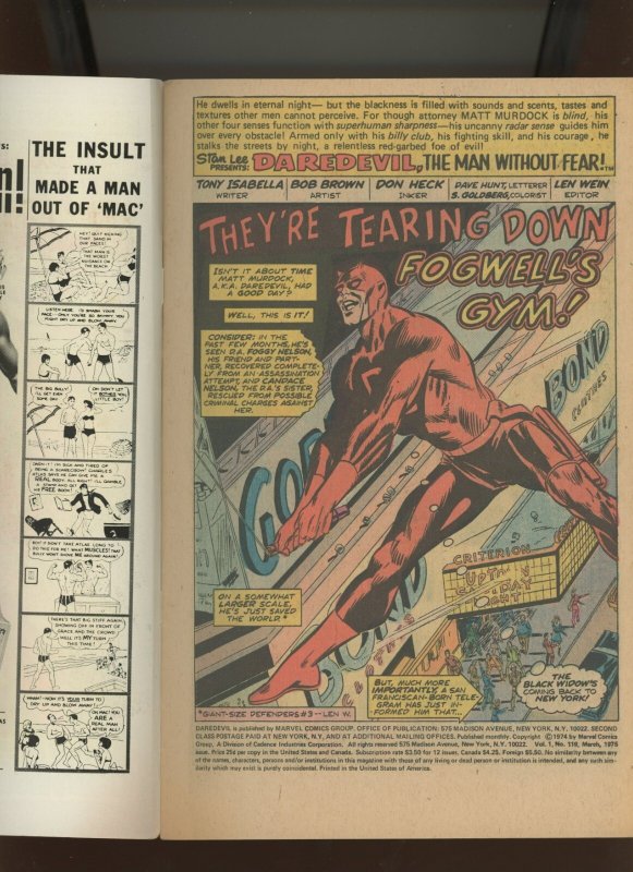 (1975) Daredevil #119: BRONZE AGE! WE COMBINE SHIPPING! (4.0/4.5)