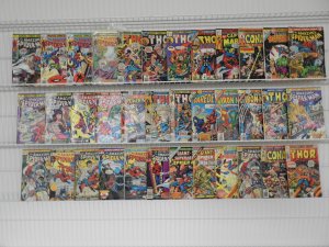 Sweet Lot 36 Bronze Age Marvels W/Spider-Man, Thor, Conan+ Avg GVG Condition!