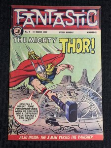 1967 FANTASTIC #4 Power UK Comic FVF 7.0 Thor X-Men Iron Man MARVEL Reprints