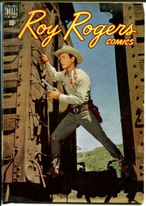 Roy Rogers #14 1949-Dell-photo covers-Dale Evans-VG