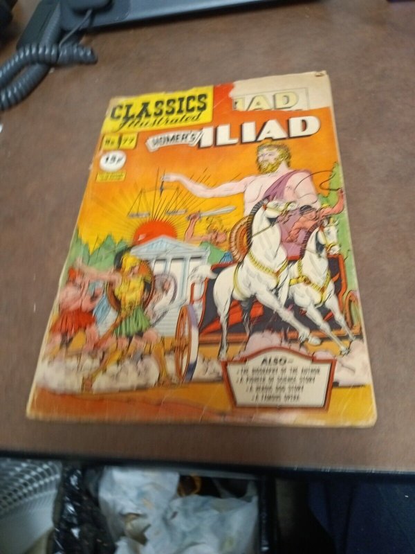 Classics Illustrated #77 Homer's Iliad HRN 78 Original O First Edition 1950