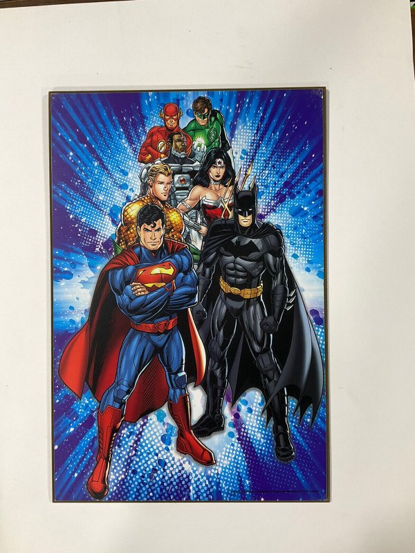 Justice League Group Shot plaque 13x19 DC Comics