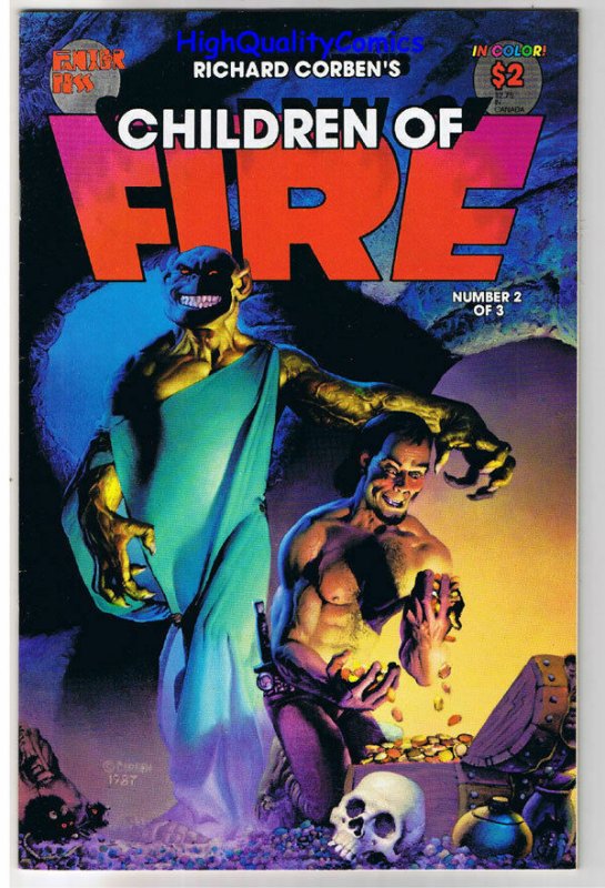 CHILDREN of FIRE #2, VF+, Richard Corben, Fantagor, 1987, more RC in store