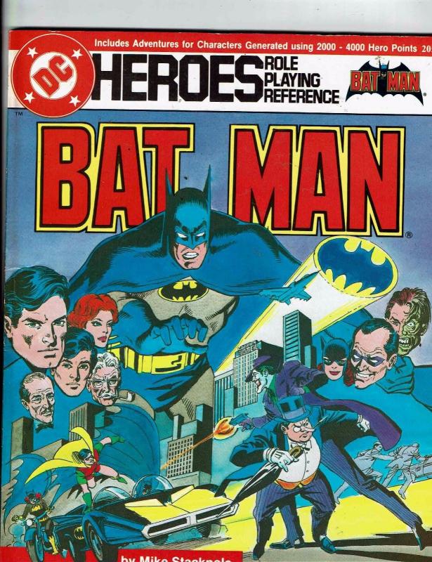 DC Heroes Role Playing Reference Batman Mike Stackpole Mayfair Games 1986 J146