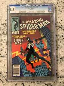 Amazing Spider-Man # 252 8.5 CGC Graded Marvel Comic Book Black Suit Goblin KB1 