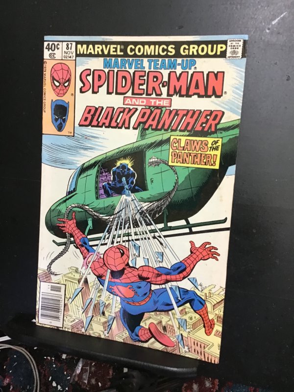 Marvel Team-Up #87 Direct Edition (1979) spider-Man and black panther key! VF-