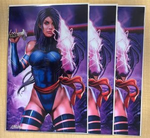 Psylocke X-Men Cosplay 3 Book Set by Fernando Rocha Cool Comics Gallery Excl.
