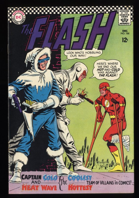 Flash #166 VF- 7.5 Off White to White Carmine Infantino Cover!