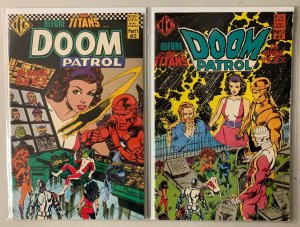 Official Doom Patrol Index set #1-2 Direct ICG (6.0 FN) (1986)