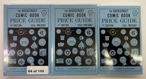 Overstreet Comic Book Price Guide #1 Facsimile SIGNED HC/SC SET 2nd Print 84/100