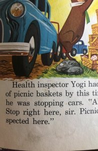 Yogi bear no picnic, 1961,VG,white pages!