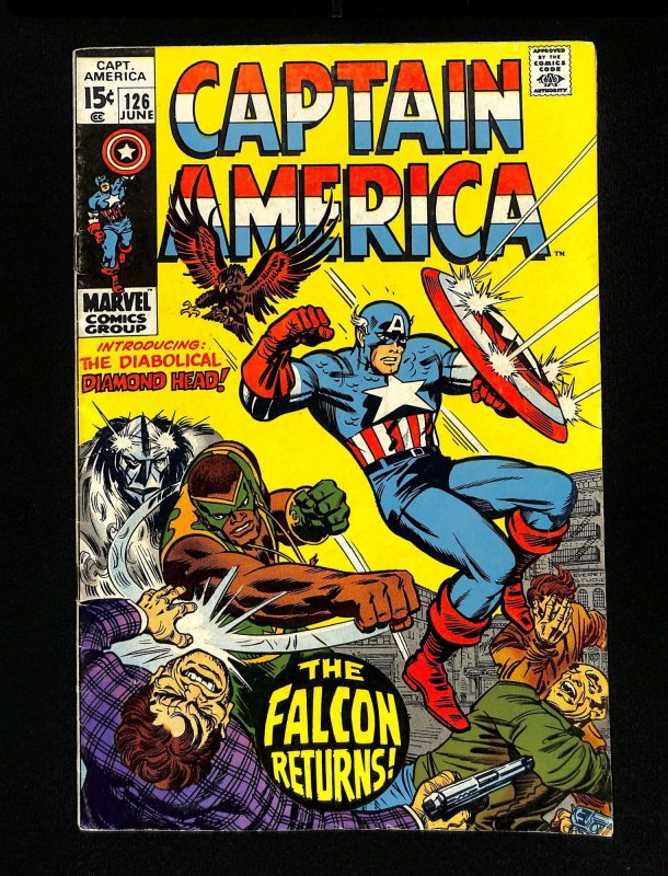 Captain America #126 1st Appearance Diamond Head! Gene Colan Art!