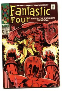 Fantastic Four #81 comic book 1968- Marvel silver age- Jack Kirby VF