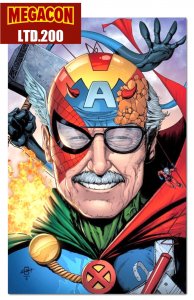 TRIBUTE STAN LEE MEGACON EXCLUSIVE VARIANT RAW/FOIL/SKETCH SET W/NUMBERED COA NM