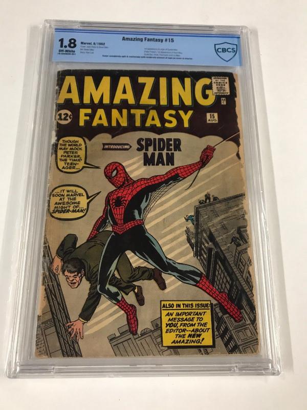 Amazing Fantasy 15 CBCS 1.8 Off-white Pages Like Cgc