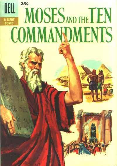 Dell Giant Comics: Moses and the Ten Commandments #1, VG (Stock photo)