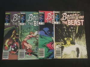 BEAUTY AND THE BEAST #1, 2, 3, 4 Complete Mini-Series, F+ to VF Condition