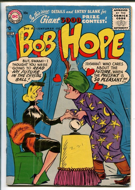 ADVENTURES OF BOB HOPE #40 1956-DC-SWAMI SCAM-BABE-vg