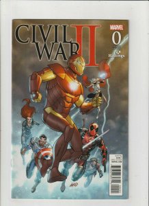 Civil War II #0 VF 8.0 Marvel Comics 2016 Rob Liefeld Hastings Variant