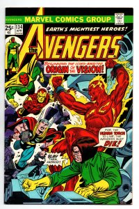 Avengers #134 - Origin Vision - Mantis - Thor - Iron Man - 1975 - VF