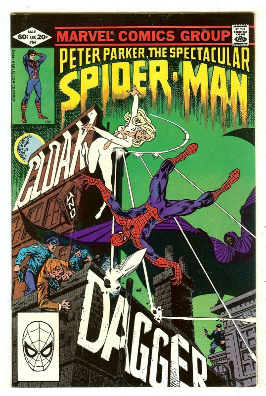 Spectacular Spiderman 64   1st Cloak & Dagger