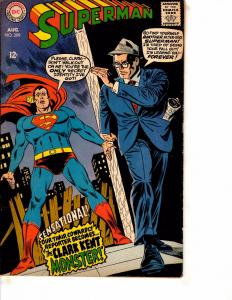 Superman # 209 FN DC Comic Book Batman Arrow Flash Atom Justice League J254