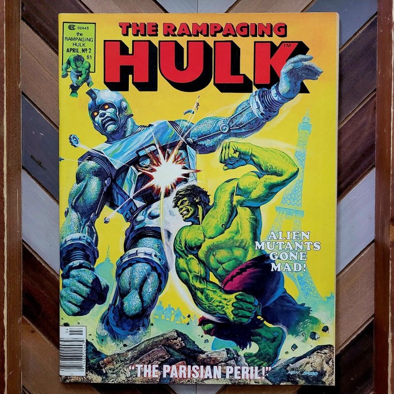 RAMPAGING HULK #2-3 VF- (Marvel Magazine 1977) X-MEN Metal Master & Krylorians