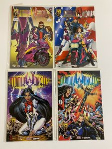 Atomik Angels set from:#1-4 Crusade 4 different books 8.0 VF (1996) Signed