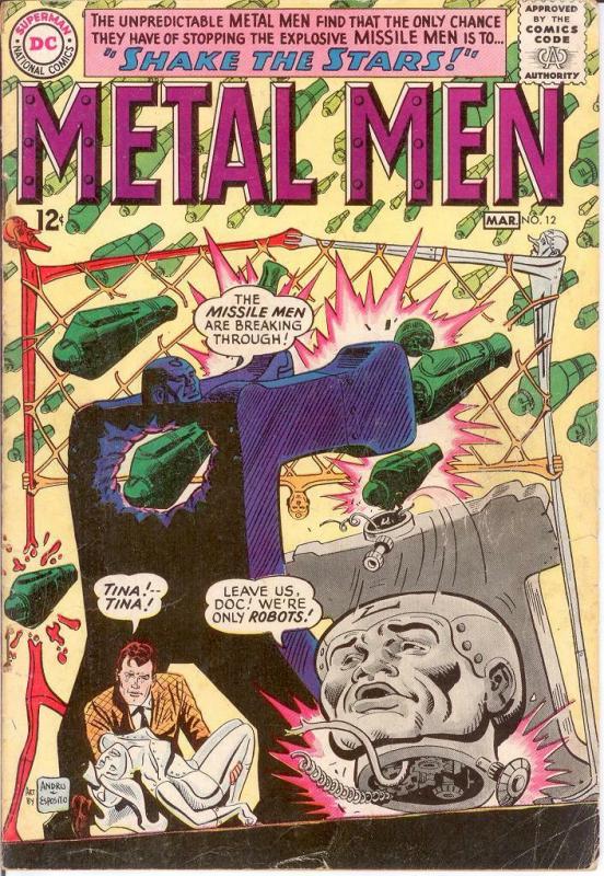 METAL MEN 12 G-VG March 1965 COMICS BOOK