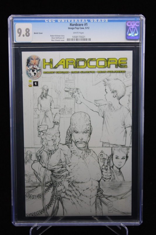 Hardcore #1 - Marc Silverstri Sketch Cover/Robert Kirkman Story (CGC 9.8) 2012